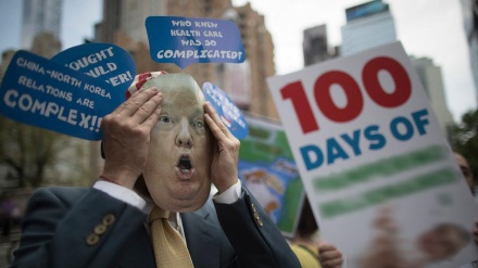 Trump 100 Tage im Amt: Großdemonstration gegen Energiepolitik der Regierung