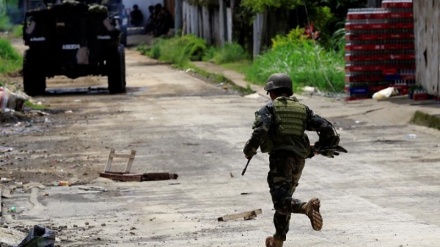Auseinandersetzung zwischen Regierungskräften und Terroristen in Philippinen