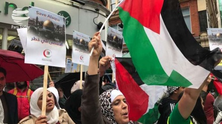 London: Proteste gegen Schließung der Al-Aqsa-Moschee