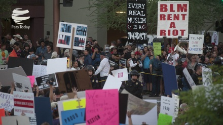 Demonstrationen gegen Trump-Besuch in Arizona