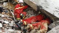  Rettungsmaßnahmen nach Überschwemmung in China