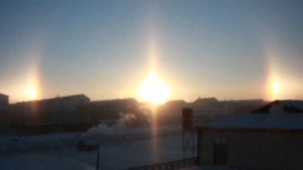 China: Drei Sonnen am Himmel