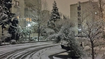 Schneefall in Teheran 