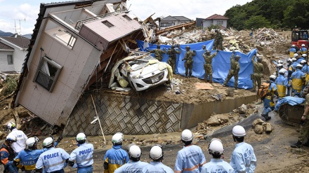 Heftige Überschwemmungen in Japan