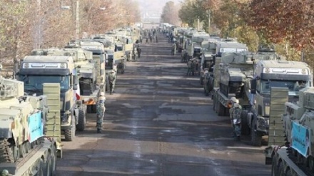 Einsatz von Panzereinheiten der Armee im nordwestiranischen Grenzstreifen