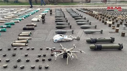 Syrische Armee findet im Süden, von Israel hergestellte Waffen