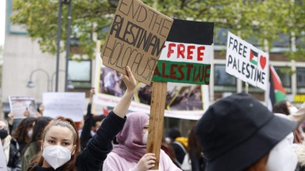 Protestkundgebung zur Solidarität mit palästinensischen Gefangenen in Deutschland 