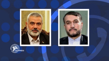 Irans Außenminister im Gespräch mit Hamas-Politbüro-Chef: Das israelische Regime wird dem palästinensischen Widerstand nicht standhalten