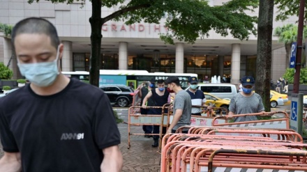 Menschen protestieren gegen Pelosis Besuch in Chinesisch-Taipeh