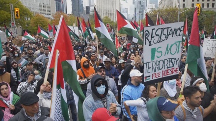Kanada: Demonstration zur Unterstützung der Palästinenser vor US-Konsulat