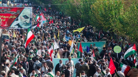Irans freiwillige Basij-Truppen veranstalten landesweite Kundgebungen aus Solidarität mit Gaza