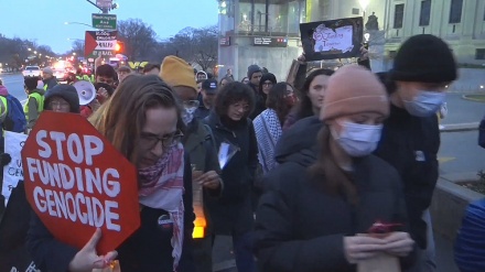 „Juden für Palästina“ hält Kundgebung in Brooklyn ab und fordert Waffenstillstand in Gaza