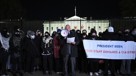 Mitarbeiter der Biden-Regierung fordern bei Mahnwache vor Weißem Haus Waffenstillstand in Gaza