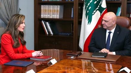 Libanesischer Präsident Aoun trifft US-Gesandte Ortagus